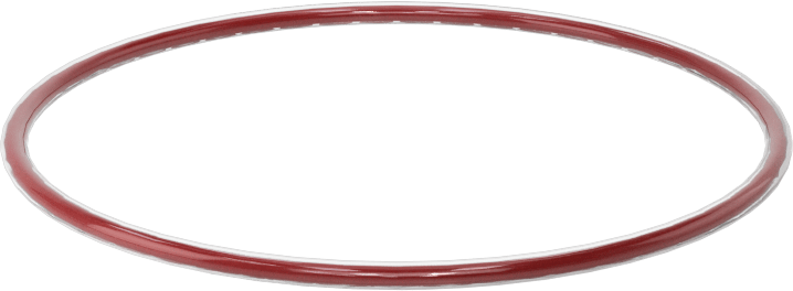Kimyasala Dayanıklı FEP Kaplı Silikon O-Ring, Düşük Sıcaklık, 1/16 Kesirli Genişlik, Dash No. 033