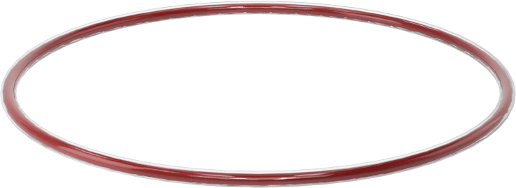 Kimyasala Dayanıklı FEP Kaplı Silikon O-Ring, Düşük Sıcaklık, 1/16 Kesirli Genişlik, Dash No. 035