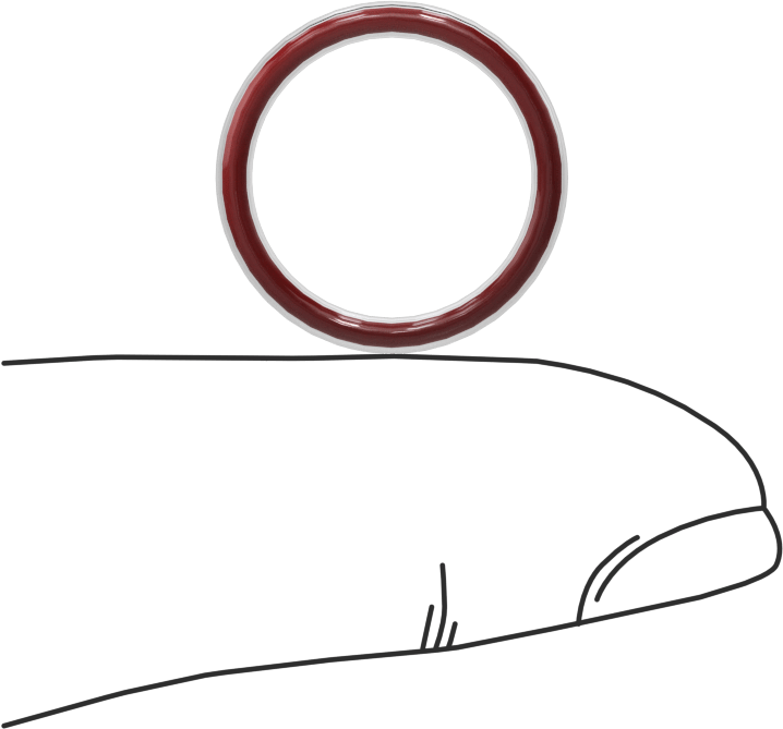 Kimyasala Dayanıklı FEP Kaplı Silikon O-Ring, Düşük Sıcaklık, 1/16 Kesirli Genişlik, Dash No. 015