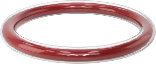 Kimyasala Dayanıklı FEP Kaplı Silikon O-Ring, Düşük Sıcaklık, 1/16 Kesirli Genişlik, Dash No. 015