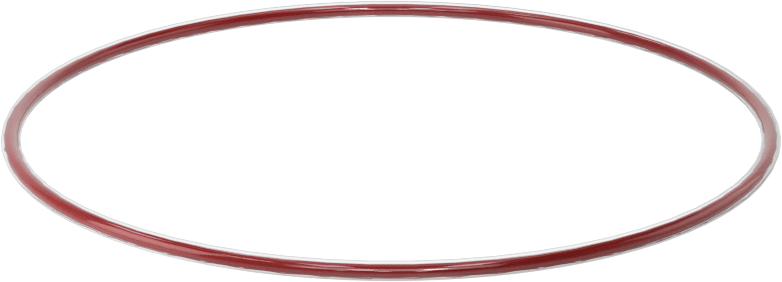 Kimyasala Dayanıklı FEP Kaplı Silikon O-Ring, Düşük Sıcaklık, 1/16 Kesirli Genişlik, Dash No. 040