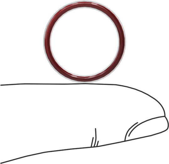 Kimyasala Dayanıklı FEP Kaplı Silikon O-Ring, Düşük Sıcaklık, 1/16 Kesirli Genişlik, Dash No. 016