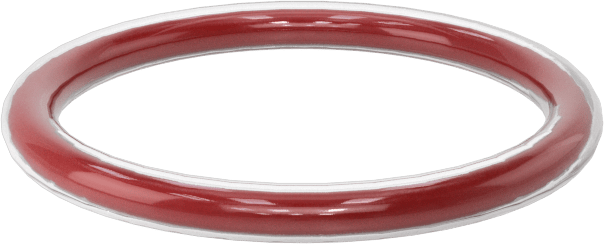 Kimyasala Dayanıklı FEP Kaplı Silikon O-Ring, Düşük Sıcaklık, 1/16 Kesirli Genişlik, Dash No. 016