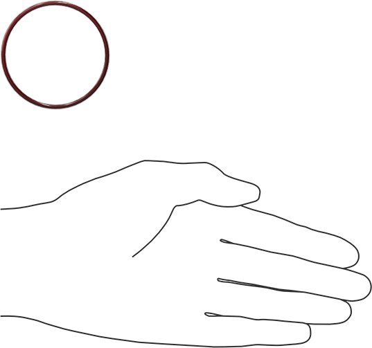 Kimyasala Dayanıklı FEP Kaplı Silikon O-Ring, Düşük Sıcaklık, 3/32 Kesirli Genişlik, Dash No. 135