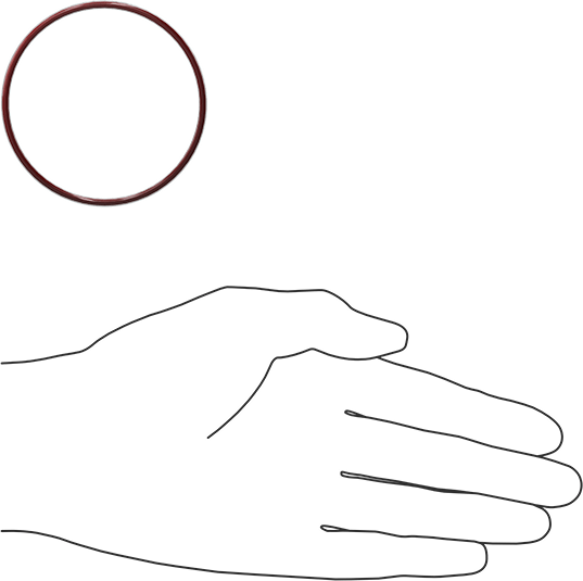 Kimyasala Dayanıklı FEP Kaplı Silikon O-Ring, Düşük Sıcaklık, 3/32 Kesirli Genişlik, Dash No. 142