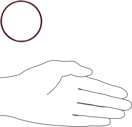 Kimyasala Dayanıklı FEP Kaplı Silikon O-Ring, Düşük Sıcaklık, 3/32 Kesirli Genişlik, Dash No. 138