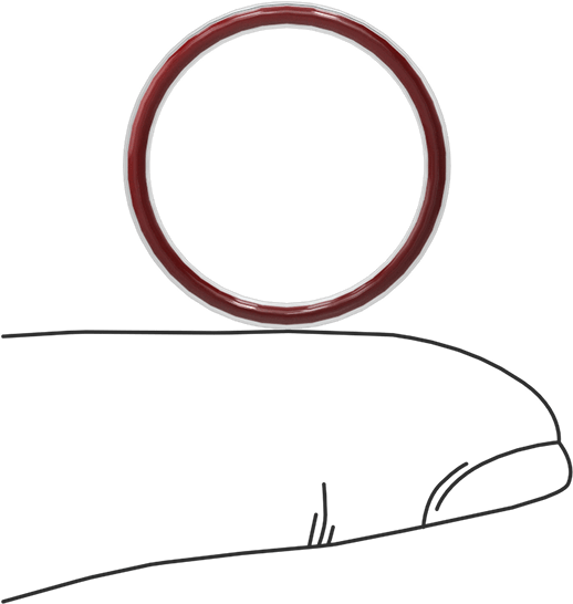 Kimyasala Dayanıklı FEP Kaplı Silikon O-Ring, Düşük Sıcaklık, 1/16 Kesirli Genişlik, Dash No. 018