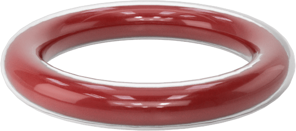 Kimyasala Dayanıklı FEP Kaplı Silikon O-Ring, Düşük Sıcaklık, 3/32 Kesirli Genişlik, Dash No. 112