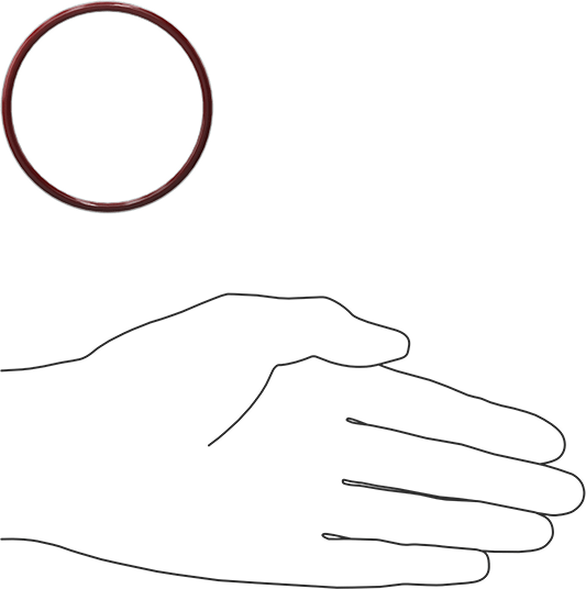 Kimyasala Dayanıklı FEP Kaplı Silikon O-Ring, Düşük Sıcaklık, 1/8 Kesirli Genişlik, Dash No. 229