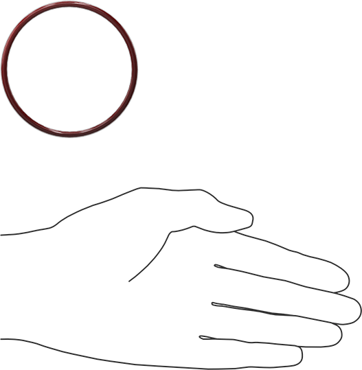 Kimyasala Dayanıklı FEP Kaplı Silikon O-Ring, Düşük Sıcaklık, 1/8 Kesirli Genişlik, Dash No. 230