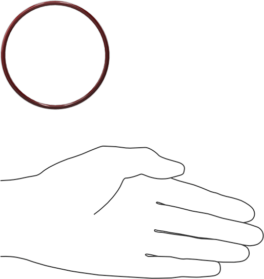 Kimyasala Dayanıklı FEP Kaplı Silikon O-Ring, Düşük Sıcaklık, 1/8 Kesirli Genişlik, Dash No. 232