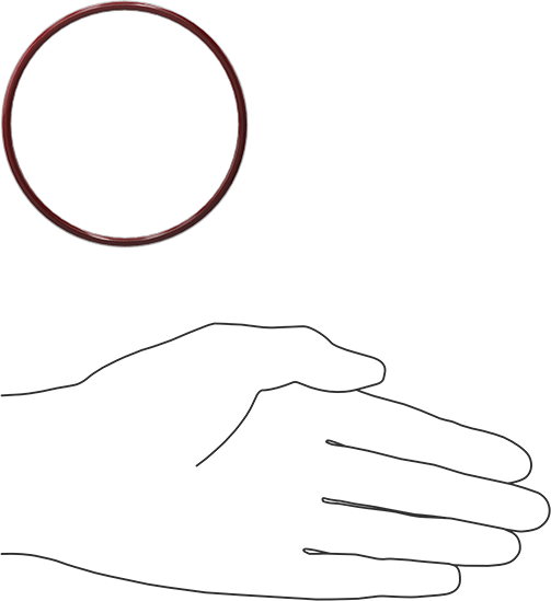 Kimyasala Dayanıklı FEP Kaplı Silikon O-Ring, Düşük Sıcaklık, 1/8 Kesirli Genişlik, Dash No. 234