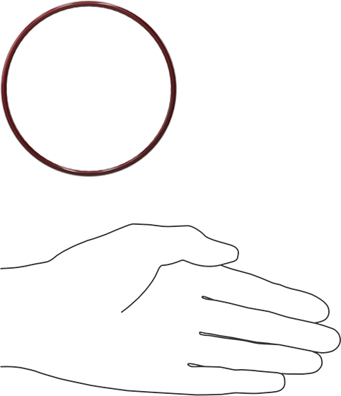 Kimyasala Dayanıklı FEP Kaplı Silikon O-Ring, Düşük Sıcaklık, 1/8 Kesirli Genişlik, Dash No. 238