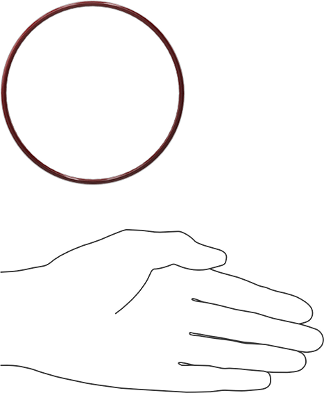 Kimyasala Dayanıklı FEP Kaplı Silikon O-Ring, Düşük Sıcaklık, 1/8 Kesirli Genişlik, Dash No. 241