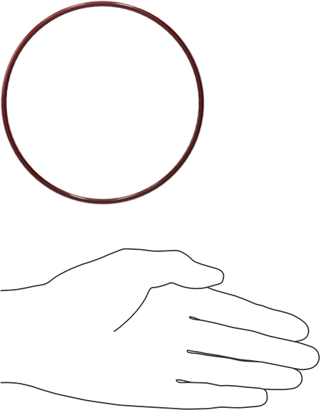 Kimyasala Dayanıklı FEP Kaplı Silikon O-Ring, Düşük Sıcaklık, 1/8 Kesirli Genişlik, Dash No. 245