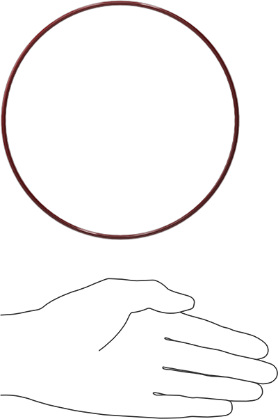 Kimyasala Dayanıklı FEP Kaplı Silikon O-Ring, Düşük Sıcaklık, 1/8 Kesirli Genişlik, Dash No. 258