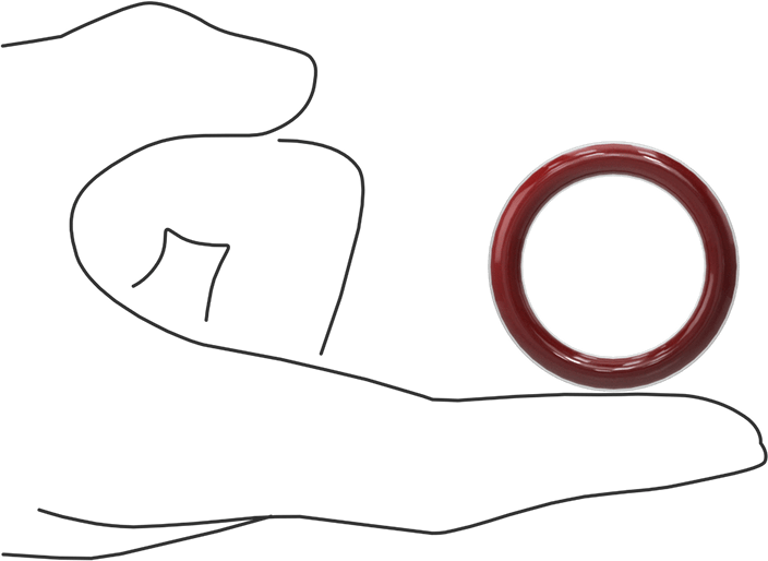 Kimyasala Dayanıklı FEP Kaplı Silikon O-Ring, Düşük Sıcaklık, 3/16 Kesirli Genişlik, Dash No. 320