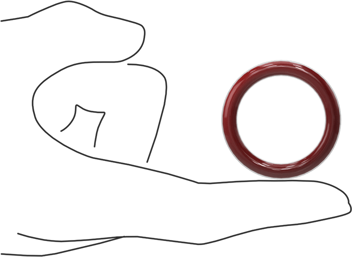 Kimyasala Dayanıklı FEP Kaplı Silikon O-Ring, Düşük Sıcaklık, 3/16 Kesirli Genişlik, Dash No. 321