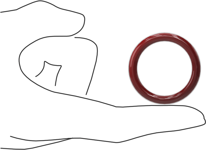 Kimyasala Dayanıklı FEP Kaplı Silikon O-Ring, Düşük Sıcaklık, 3/16 Kesirli Genişlik, Dash No. 322