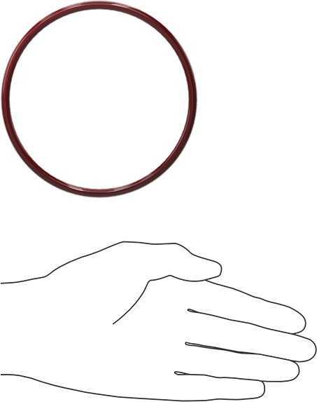 Kimyasala Dayanıklı FEP Kaplı Silikon O-Ring, Düşük Sıcaklık, 3/16 Kesirli Genişlik, Dash No. 346