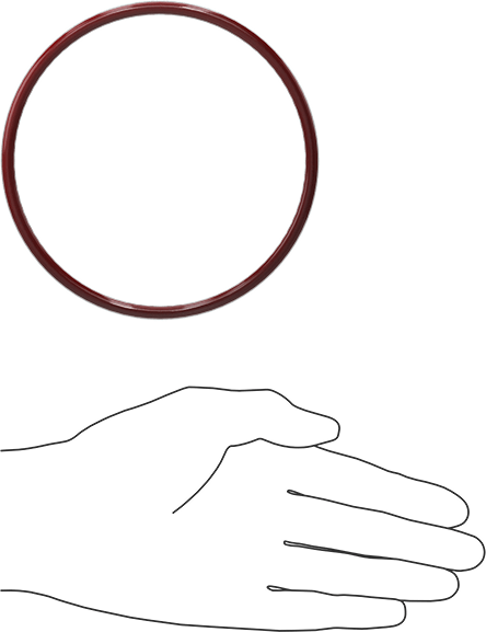 Kimyasala Dayanıklı FEP Kaplı Silikon O-Ring, Düşük Sıcaklık, 3/16 Kesirli Genişlik, Dash No. 348