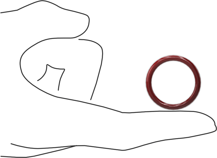 Kimyasala Dayanıklı FEP Kaplı Silikon O-Ring, Düşük Sıcaklık, 1/8 Kesirli Genişlik, Dash No. 213