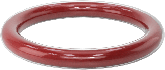 Kimyasala Dayanıklı FEP Kaplı Silikon O-Ring, Düşük Sıcaklık, 1/8 Kesirli Genişlik, Dash No. 213