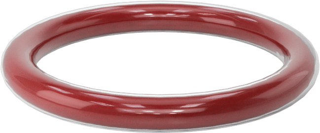 Kimyasala Dayanıklı FEP Kaplı Silikon O-Ring, Düşük Sıcaklık, 1/8 Kesirli Genişlik, Dash No. 214