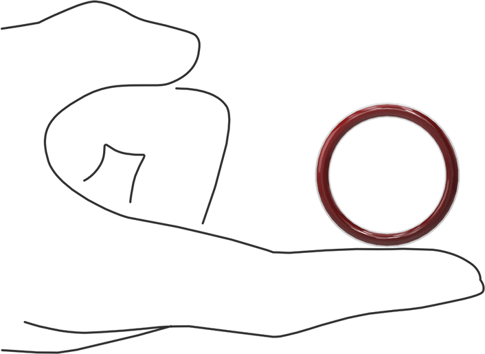 Kimyasala Dayanıklı FEP Kaplı Silikon O-Ring, Düşük Sıcaklık, 1/8 Kesirli Genişlik, Dash No. 216