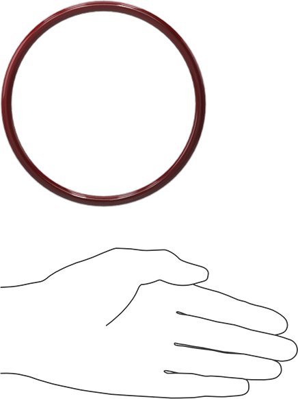 Kimyasala Dayanıklı FEP Kaplı Silikon O-Ring, Düşük Sıcaklık, 1/4 Kesirli Genişlik, Dash No. 425