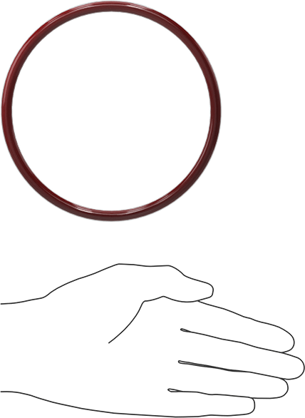 Kimyasala Dayanıklı FEP Kaplı Silikon O-Ring, Düşük Sıcaklık, 1/4 Kesirli Genişlik, Dash No. 427