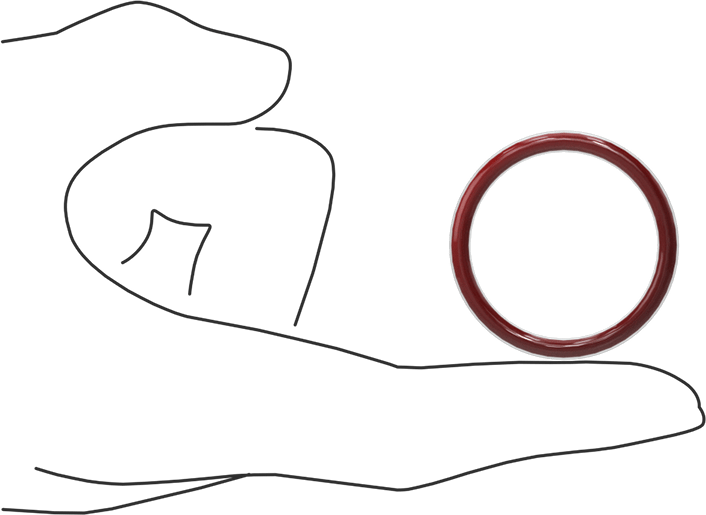 Kimyasala Dayanıklı FEP Kaplı Silikon O-Ring, Düşük Sıcaklık, 1/8 Kesirli Genişlik, Dash No. 218