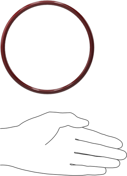 Kimyasala Dayanıklı FEP Kaplı Silikon O-Ring, Düşük Sıcaklık, 1/4 Kesirli Genişlik, Dash No. 428