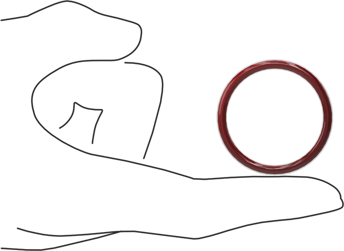 Kimyasala Dayanıklı FEP Kaplı Silikon O-Ring, Düşük Sıcaklık, 1/8 Kesirli Genişlik, Dash No. 219