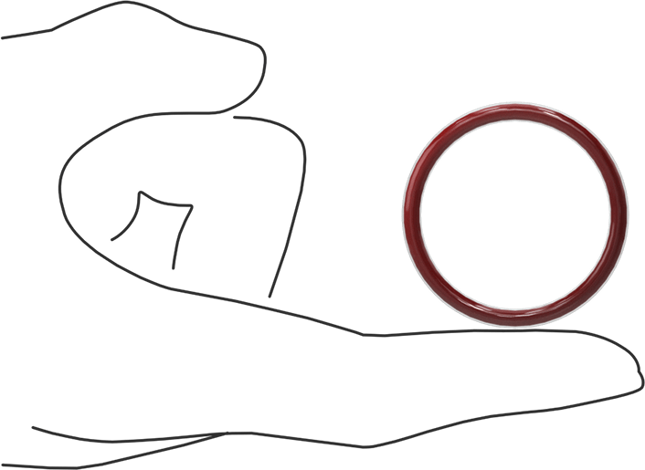 Kimyasala Dayanıklı FEP Kaplı Silikon O-Ring, Düşük Sıcaklık, 1/8 Kesirli Genişlik, Dash No. 220