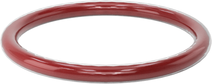 Kimyasala Dayanıklı FEP Kaplı Silikon O-Ring, Düşük Sıcaklık, 1/8 Kesirli Genişlik, Dash No. 221