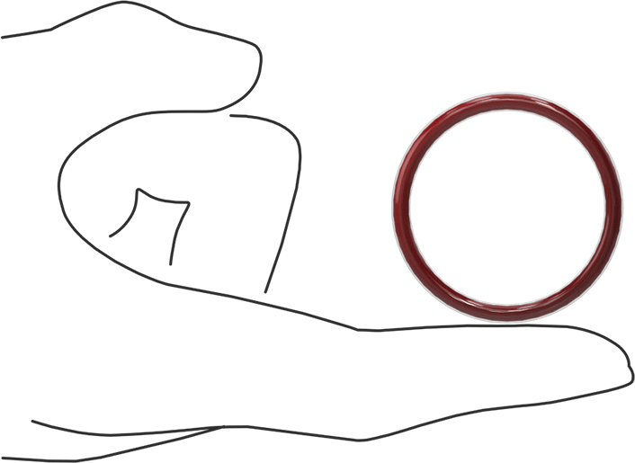 Kimyasala Dayanıklı FEP Kaplı Silikon O-Ring, Düşük Sıcaklık, 1/8 Kesirli Genişlik, Dash No. 221