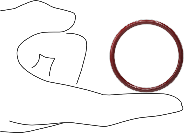 Kimyasala Dayanıklı FEP Kaplı Silikon O-Ring, Düşük Sıcaklık, 1/8 Kesirli Genişlik, Dash No. 223