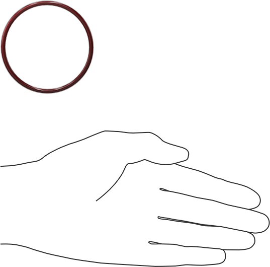 Kimyasala Dayanıklı FEP Kaplı Silikon O-Ring, Düşük Sıcaklık, 1/8 Kesirli Genişlik, Dash No. 228