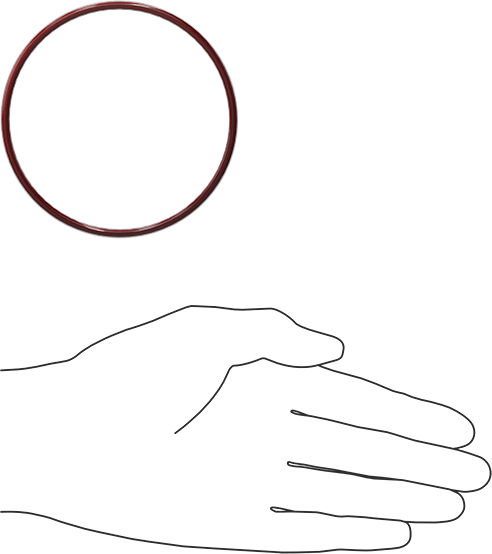 Kimyasala Dayanıklı FEP Kaplı Silikon O-Ring, Düşük Sıcaklık, 1/8 Kesirli Genişlik, Dash No. 236