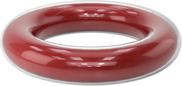 Kimyasala Dayanıklı FEP Kaplı Silikon O-Ring, Düşük Sıcaklık, 1/8 Kesirli Genişlik, Dash No. 205