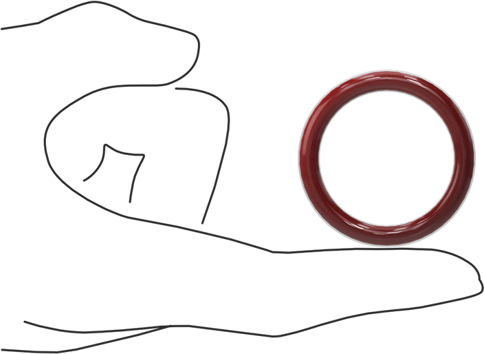 Kimyasala Dayanıklı FEP Kaplı Silikon O-Ring, Düşük Sıcaklık, 3/16 Kesirli Genişlik, Dash No. 323