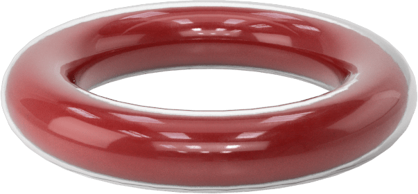 Kimyasala Dayanıklı FEP Kaplı Silikon O-Ring, Düşük Sıcaklık, 1/8 Kesirli Genişlik, Dash No. 206