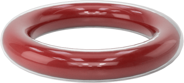 Kimyasala Dayanıklı FEP Kaplı Silikon O-Ring, Düşük Sıcaklık, 1/8 Kesirli Genişlik, Dash No. 207