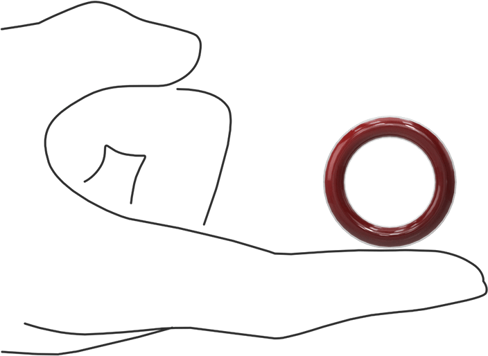 Kimyasala Dayanıklı FEP Kaplı Silikon O-Ring, Düşük Sıcaklık, 3/16 Kesirli Genişlik, Dash No. 316