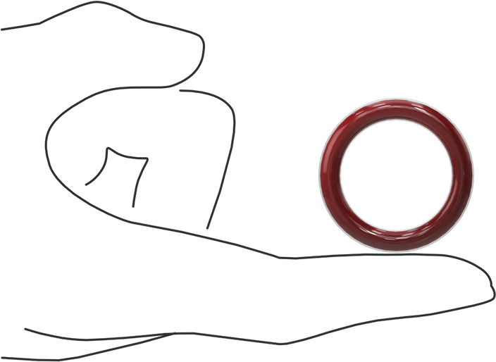 Kimyasala Dayanıklı FEP Kaplı Silikon O-Ring, Düşük Sıcaklık, 3/16 Kesirli Genişlik, Dash No. 319