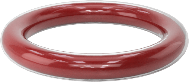 Kimyasala Dayanıklı FEP Kaplı Silikon O-Ring, Düşük Sıcaklık, 1/8 Kesirli Genişlik, Dash No. 210