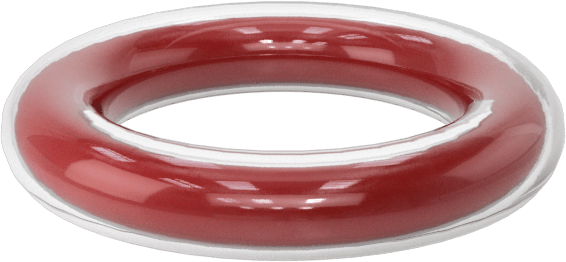 Kimyasala Dayanıklı FEP Kaplı Silikon O-Ring, Düşük Sıcaklık, 1/16 Kesirli Genişlik, Dash No. 010