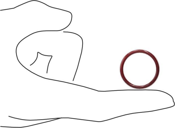 Kimyasala Dayanıklı FEP Kaplı Silikon O-Ring, Düşük Sıcaklık, 3/32 Kesirli Genişlik, Dash No. 118