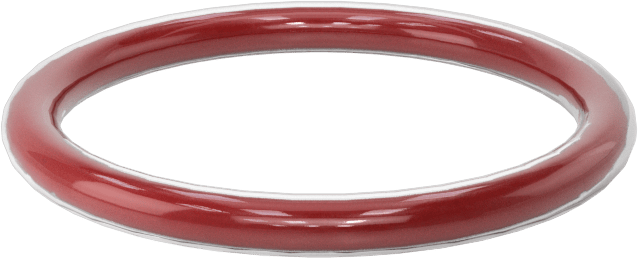 Kimyasala Dayanıklı FEP Kaplı Silikon O-Ring, Düşük Sıcaklık, 3/32 Kesirli Genişlik, Dash No. 119